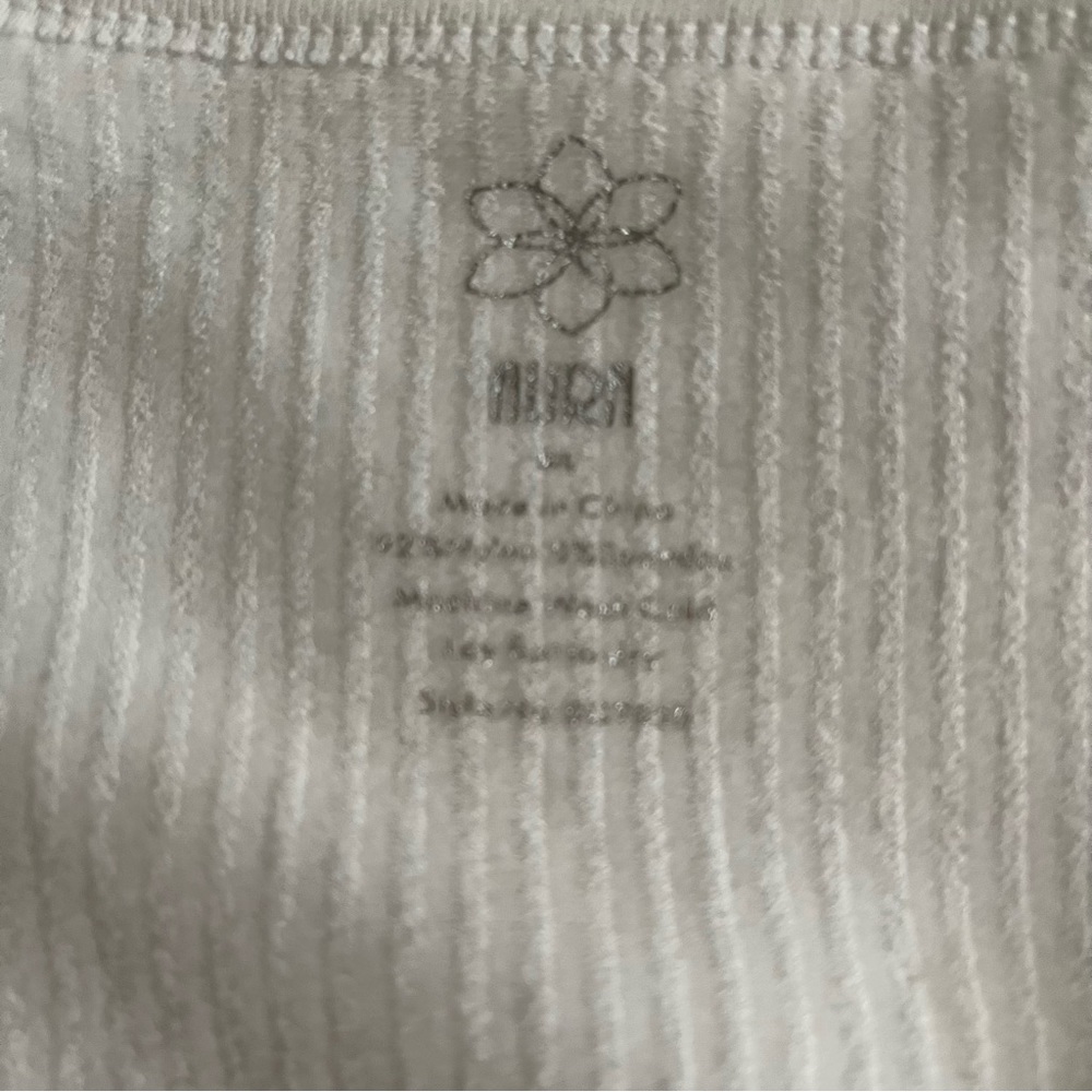 White Ribbed Tank - Picture 2 of 3
